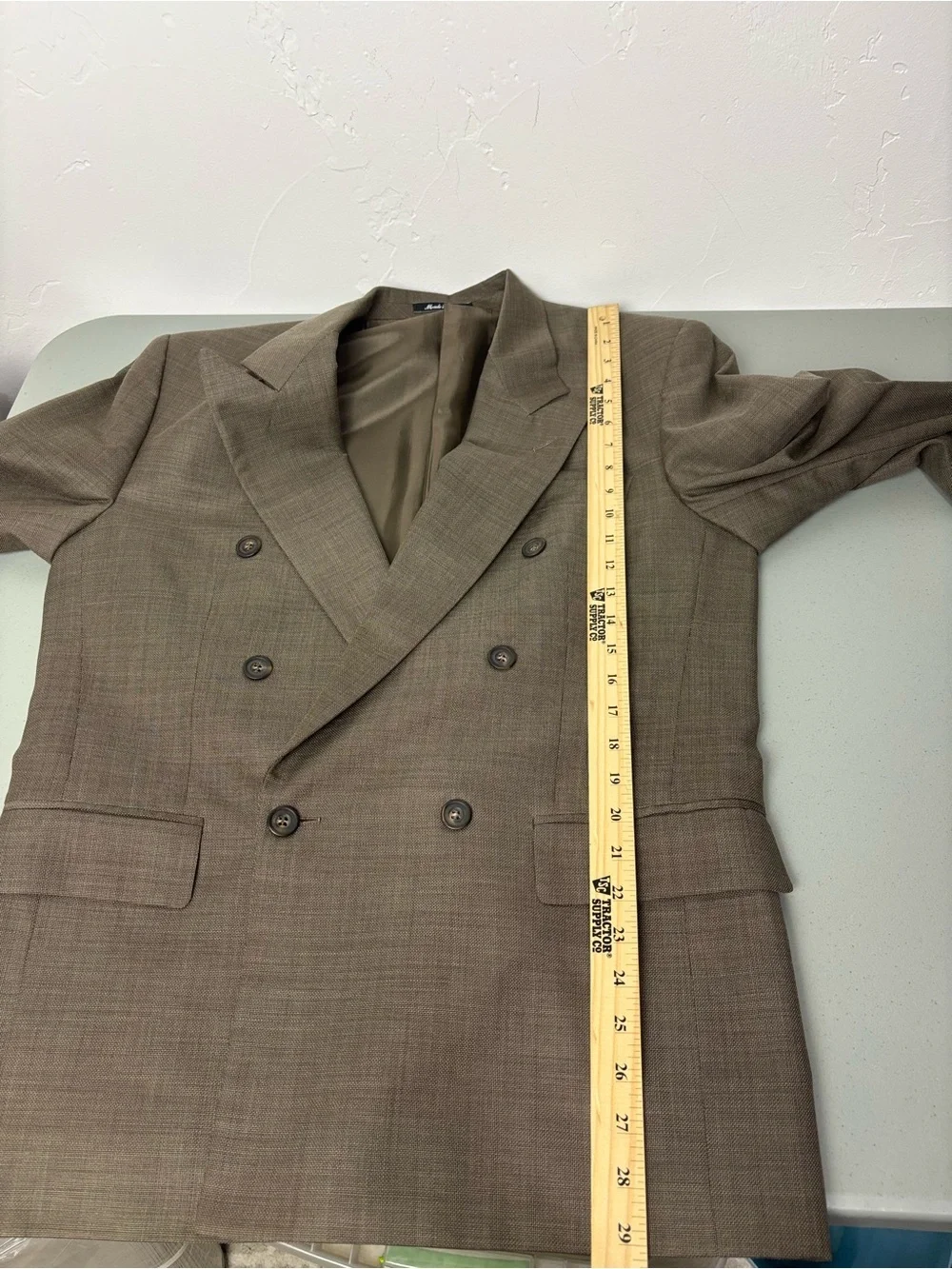 Vito Rufolo Reda Supercento Italy Men's Double Breasted Sport Coat Blazer Jacket